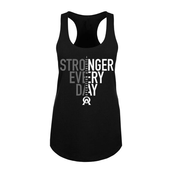 STRONGER EVERY DAY - WOMEN'S FITTED TANK TOP - $7KH3FY$ Thumbnail